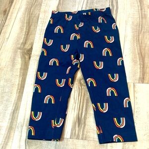 Hanna Andersson Capri rainbow cotton leggings size 120/ 6-7